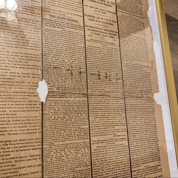 Lincoln Death New York Herald Newspaper April 1865 - Picture 6 of 10